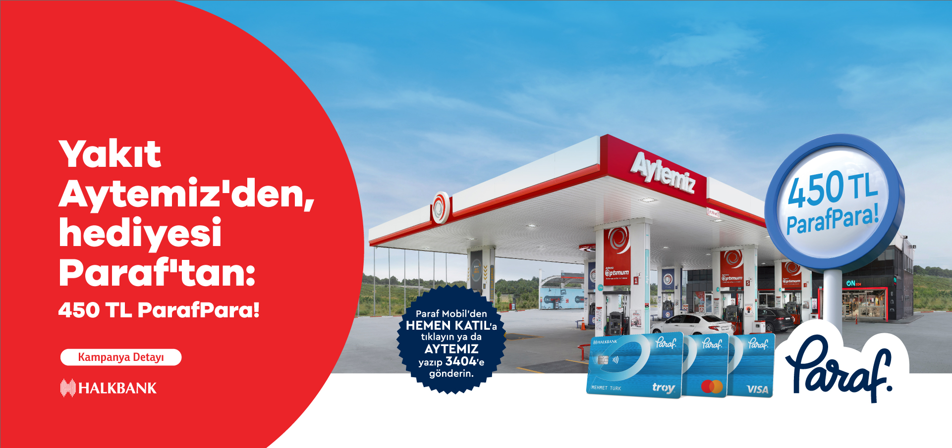 Aytemiz ve Halkbank'tan 450 TL ParafPara Kampanyası